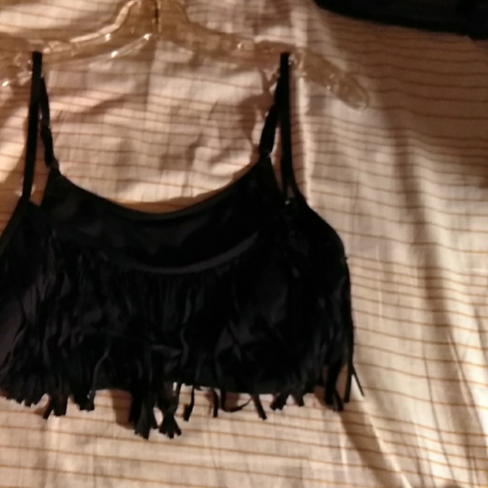 Fringe bikini top
